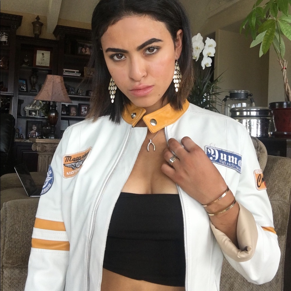 Authentic Italian leather sports jacket